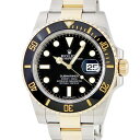 ブルークウォッチカンパニーで買える「ロレックス サブマリーナー デイト 116613LN ランダム番 K18YG×SS コンビ 黒 ベンツ針 自動巻き」の画像です。価格は2,189,000円になります。