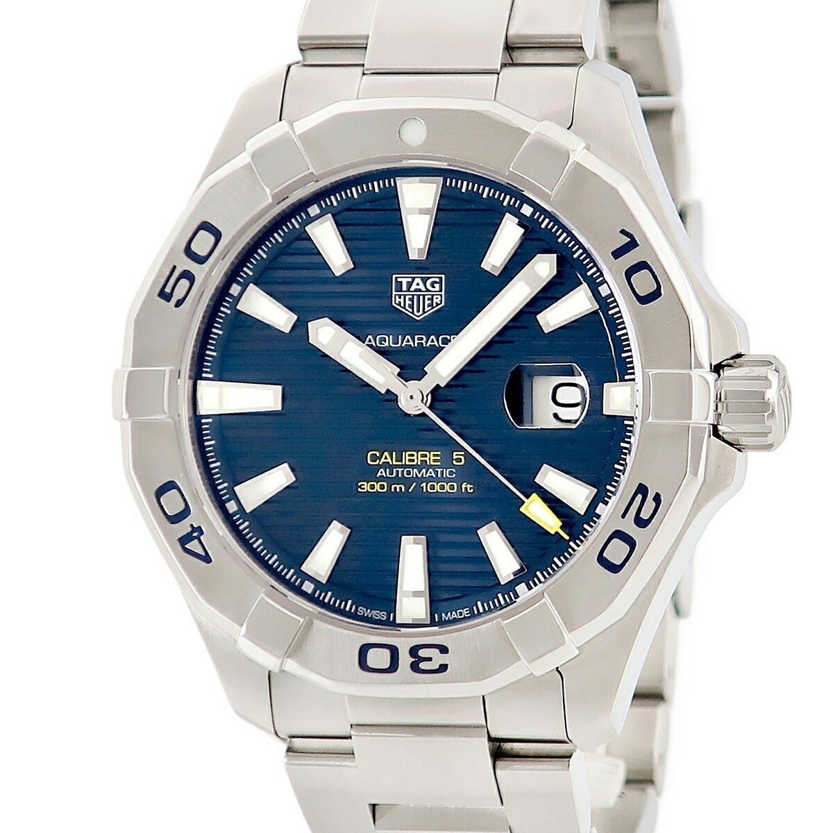 タグホイヤー アクアレーサー キャリバー5 WAY2012.BA0927 OH済 ブルー 青 ダイバーズ デイト 自動巻き