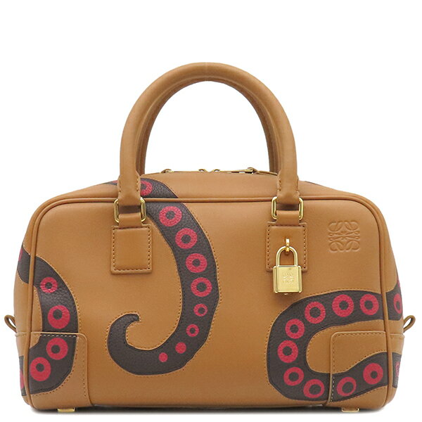 【楽天スーパーSALE】ロエベ 2WAYバッグ オクトパス アマソナ 23 レザー ブラウン 茶 ハンドバッグ シ..