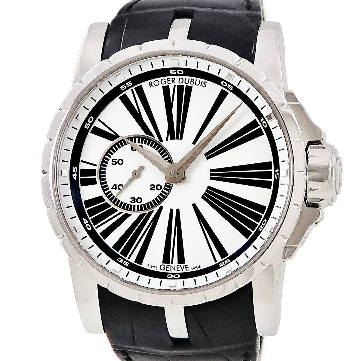 ロジェデュブイ エクスカリバー EX45-77-90-00/01R00/B ホワイト ローマン スモールセコンド 自動巻き