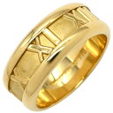 ティファニー リング 指輪 アトラス K18YG ゴールド T&Co. 750 YG イエローゴールド 18金 中古