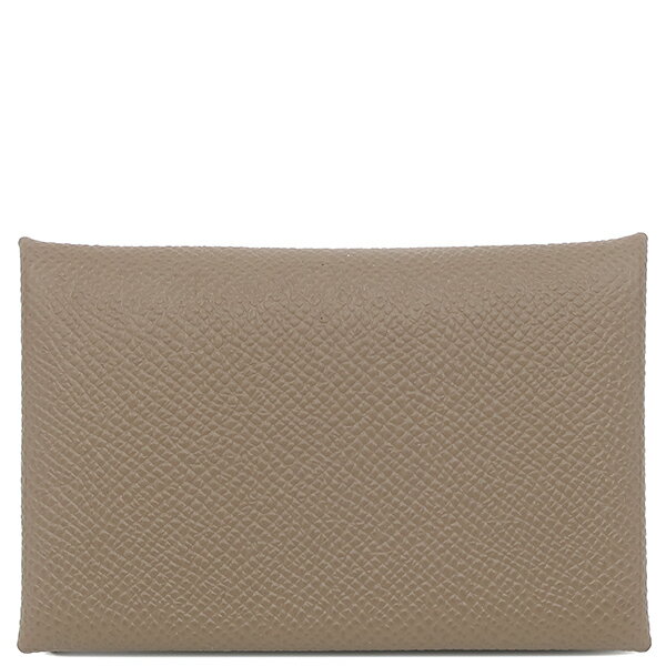 エルメス カードケース カルヴィ ヴォーエプソン グレー未使用 グレージュ 中古