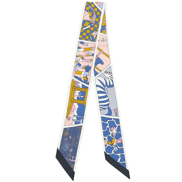 エルメス スカーフ ツイリー シルク マルチカラー 【FACTORY SUITE/ファクトリー スーツ】 中古