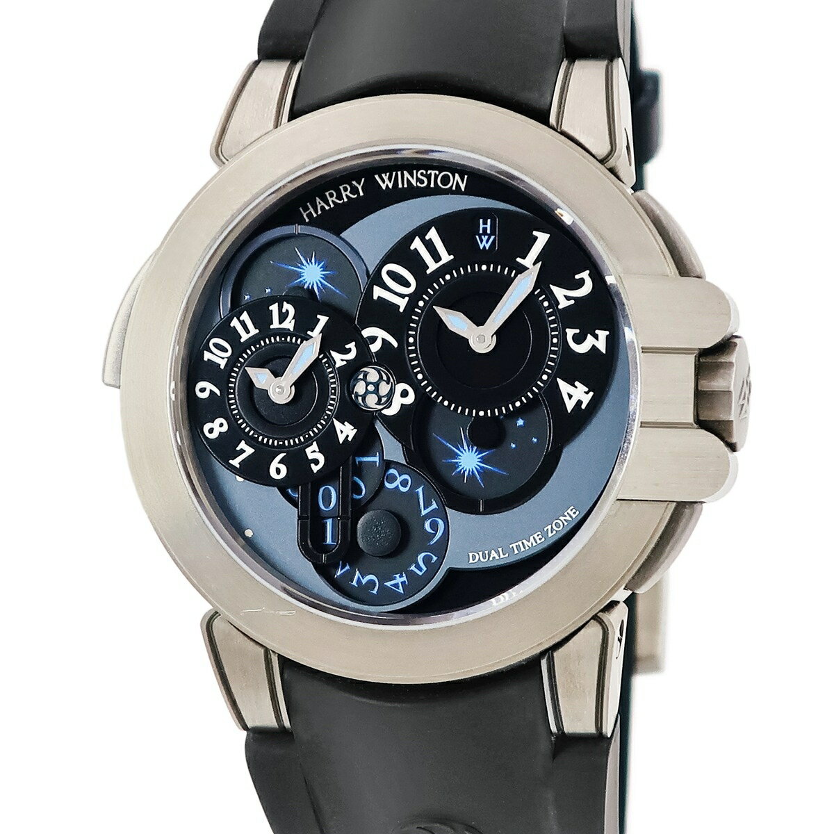 ハリーウィンストン オーシャン プロジェクトZ4 デュアルタイム OCEATZ44ZZ002 ザリウム GMT 限定 自動..