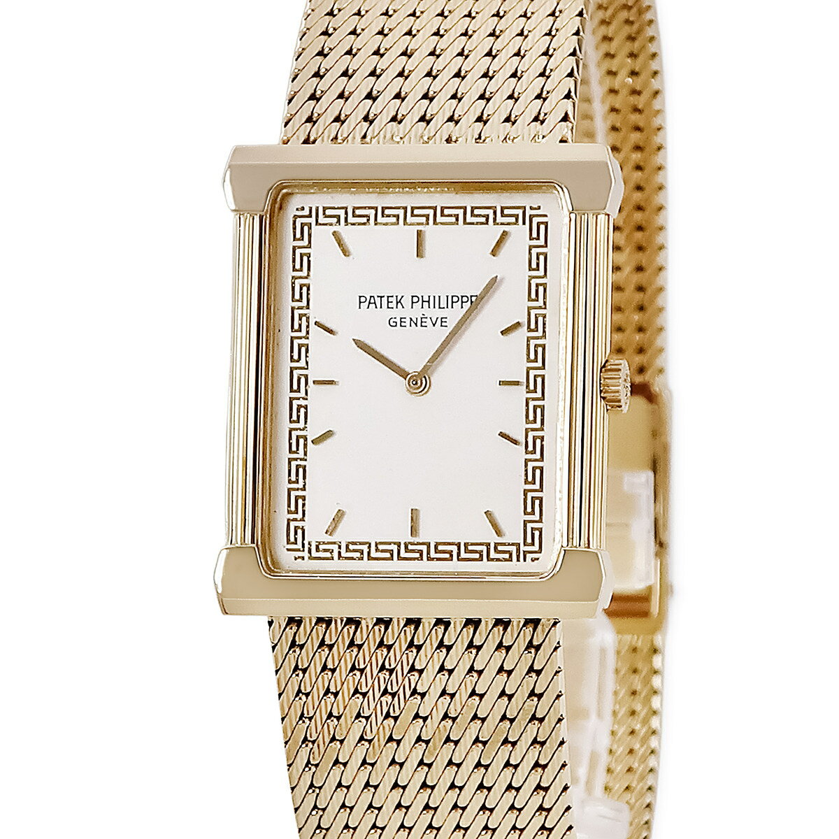 パテックフィリップ 3775/1 K18YG無垢 イエローゴールド ヴィンテージ スクエア バー 1981年製 手巻き