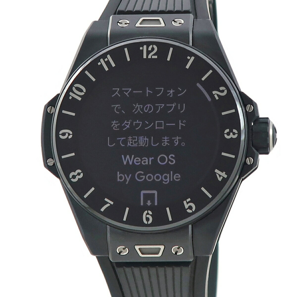 ウブロ 腕時計（メンズ） ウブロ ビッグバンe ブラックセラミック 440.CI.1100.RX 黒 コネクテッドウォッチ デジタル クオーツ