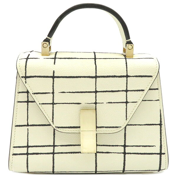 ヴァレクストラ Valextra 2WAYバッグ マイクロ イジィデ レザー アイボリー系 定番 人気 美品 【中古】のサムネイル