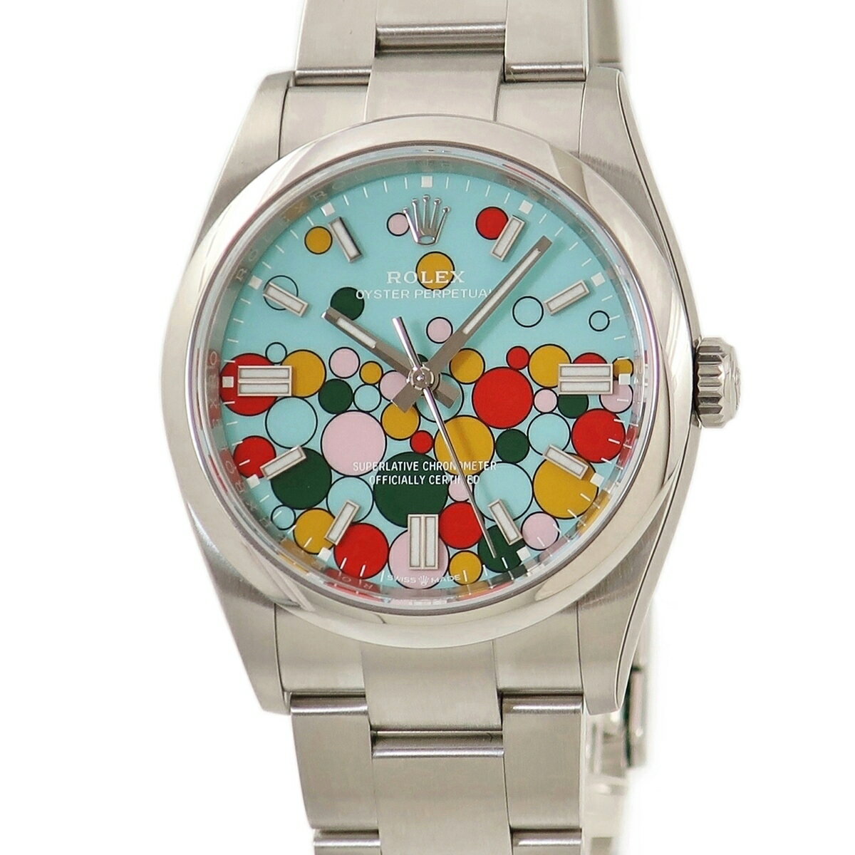 オイスター 腕時計（メンズ） ロレックス オイスターパーペチュアル 36 セレブレーション 126000 未使用 ランダム番 水色 新作 自動巻き