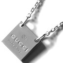 グッチ ネックレス アクセサリー メンズ レディース トレードマーク スクエアプレート シルバー 223514 J8400 8106 GUCCI