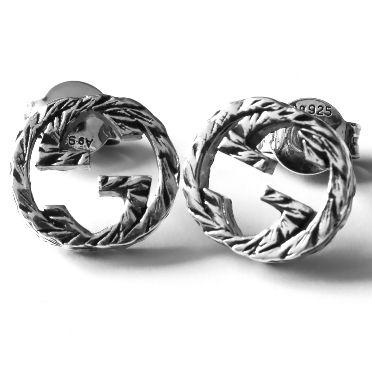 グッチ ピアス アクセサリー レディース インターロッキングG アンティークシルバー 457109 J8400 0811 GUCCI