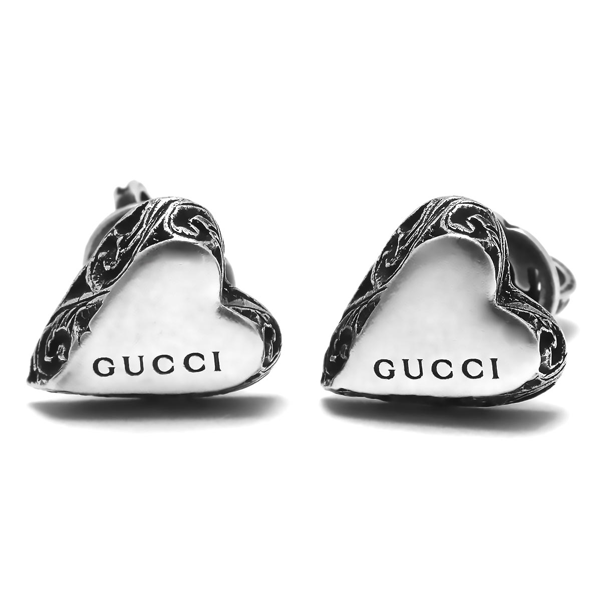 グッチ ピアス アクセサリー レディース ハート アンティークシルバー 678901 J8400 0728 2022年秋冬新作 GUCCI