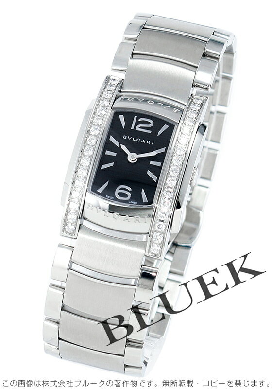 【5年保証付】ブルガリ アショーマD ダイヤベゼル ブラック レディース AA35BSDS 腕時計 時計【あす楽対応】