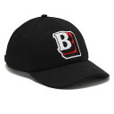 バーバリー キャップ/帽子 メンズ B パッチ ブラック&レッド MH BSB CAP B PATCH 121261 A8194 8048730 BURBERR...