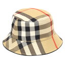 バーバリー バケットハット/ハット/帽子 メンズ レディース エグザジェレイティッドチェック アーカイブベージュ MH BUCKET 3C CHECK 1287...