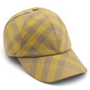バーバリー キャップ/帽子 メンズ レディース バイアスチェック ベースボールキャップ シダーイエロー MH BIAS CHECK BSB 152641 B86...