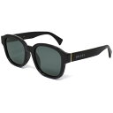 グッチ サングラス メンズ レディース ウェリントン UVカット ブラック&グレー GG1140SK 001 GUCCI