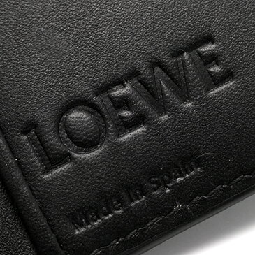 ロエベ カードケース メンズ レディース リネン 【LINEN】 ENGRAVED ブラック 101 88 1100 L56 LOEWE