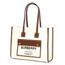 バーバリー トートバッグ バッグ レディース フレヤ スモール ナチュラル&ブラック LL SM POCKET DTL TOTE LL6 112818 A139...