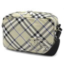 バーバリー ショルダーバッグ/クロスボディ バッグ メンズ レディース BURBERRY CHECK バーバリーチェック 馬上騎士 リケンくすみベージュ ML ...