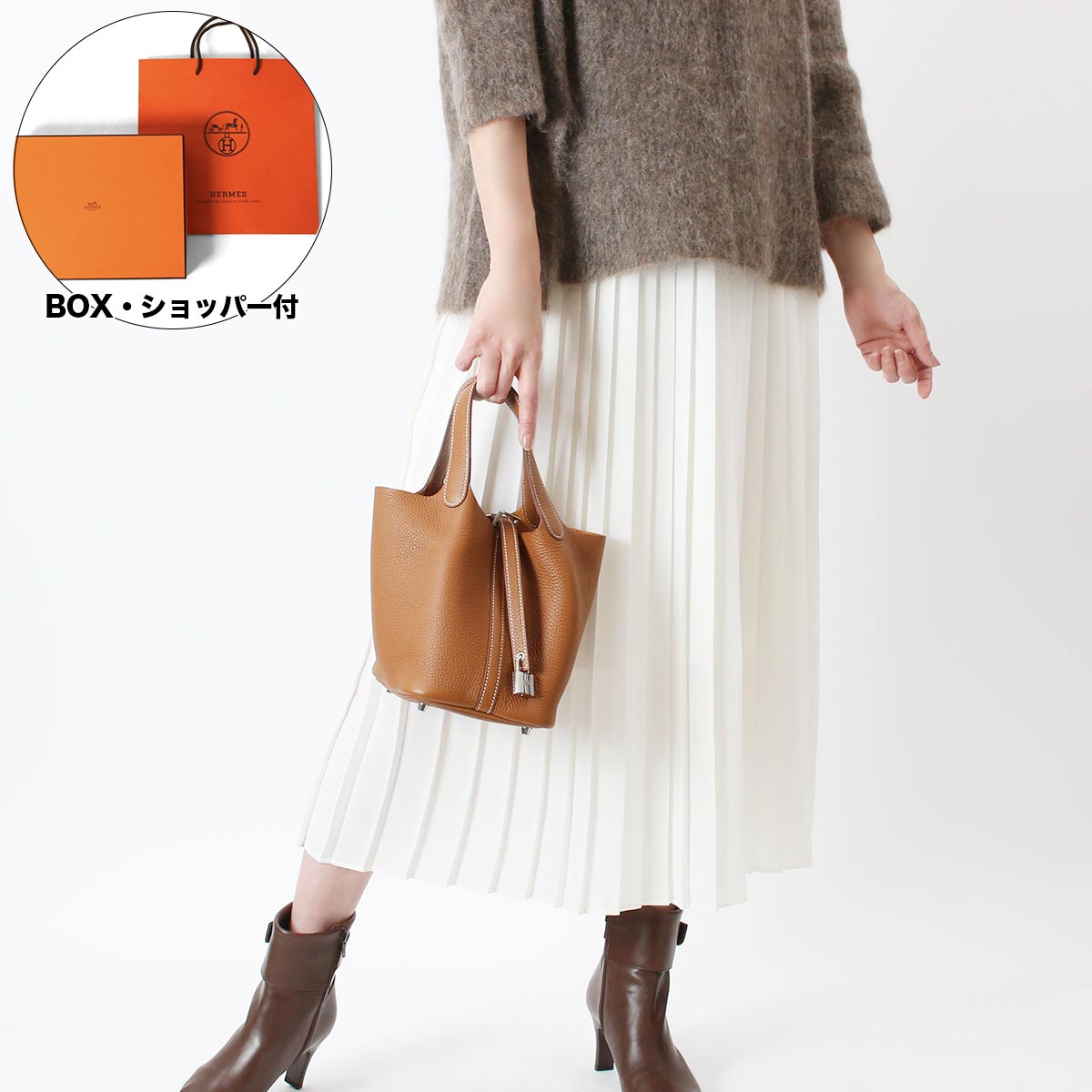 エルメス ハンドバッグ/ミニバッグ バッグ レディース ピコタン ロック 18 PM U刻印 202 ...