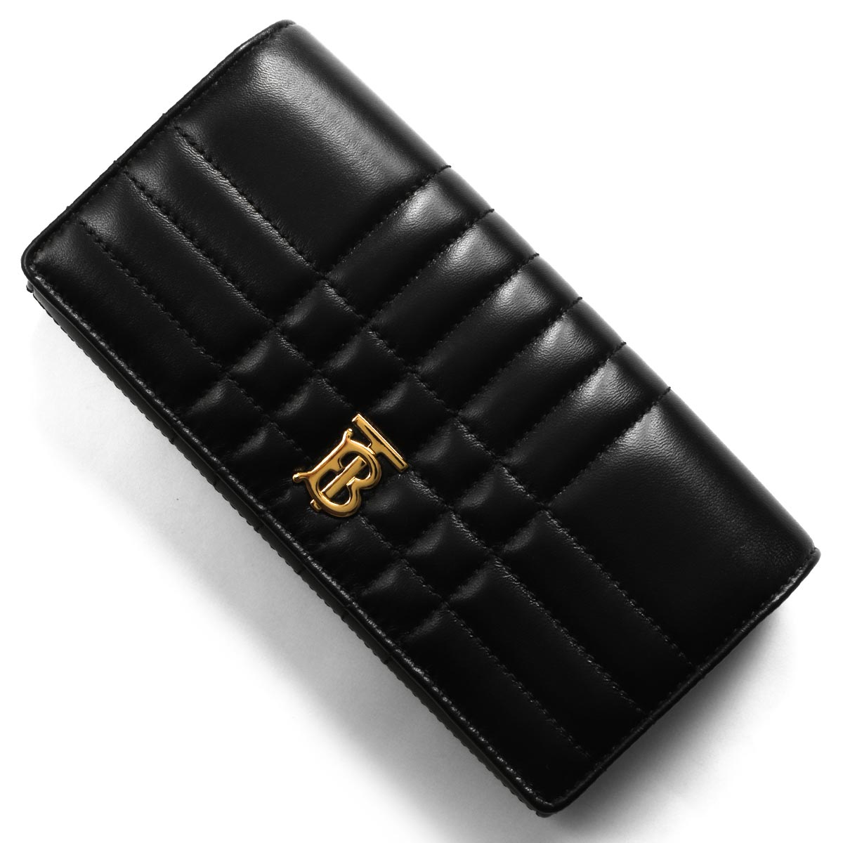 バーバリー 長財布 財布 レディース ローラ キルティング 二つ折り ブラック&ライトゴールド LS LOLA WALLET QXC 130362 A1189 ...