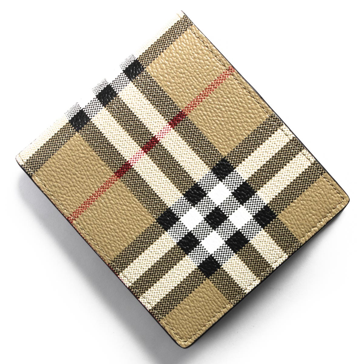 バーバリー 二つ折り財布 財布 メンズ レディース シーシービル コイン ヴィンテージチェック アーカイブベージュ MS CC BILL COIN DFC 14...