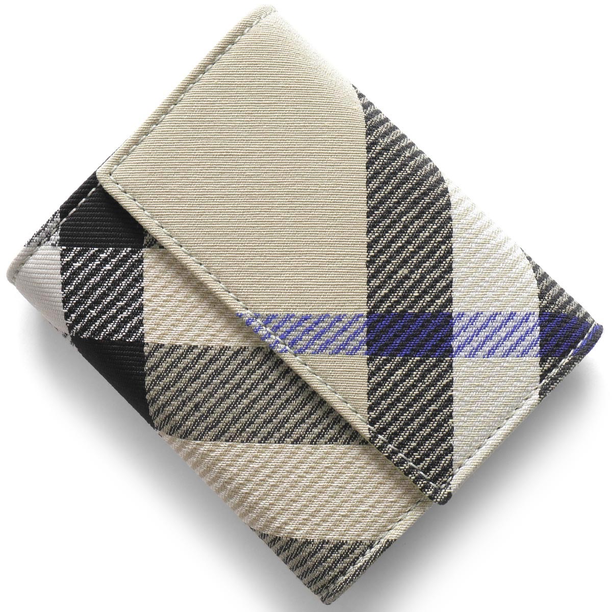 バーバリー 三つ折り財布/ミニ財布 財布 メンズ レディース チェック リケンくすみベージュ LS COMPACT WALLET CJ1 153462 A388...