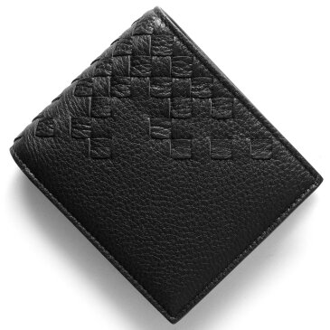 ボッテガヴェネタ (ボッテガ・ヴェネタ) 財布 BOTTEGA VENETA 二つ折り財布 イントレチャート ブラック 193642 VCEP1 1000 メンズ