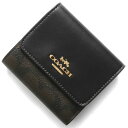 コーチ 三つ折り財布 財布 レディース シグネチャー スモール ダークブラウン&ブラック CE930 IMAA8 COACH