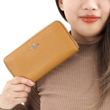 コーチ 長財布 財布 レディース アコーディオン ジップ ACCORDION ZIP ライトサドルベージュ 58059 SVQD COACH