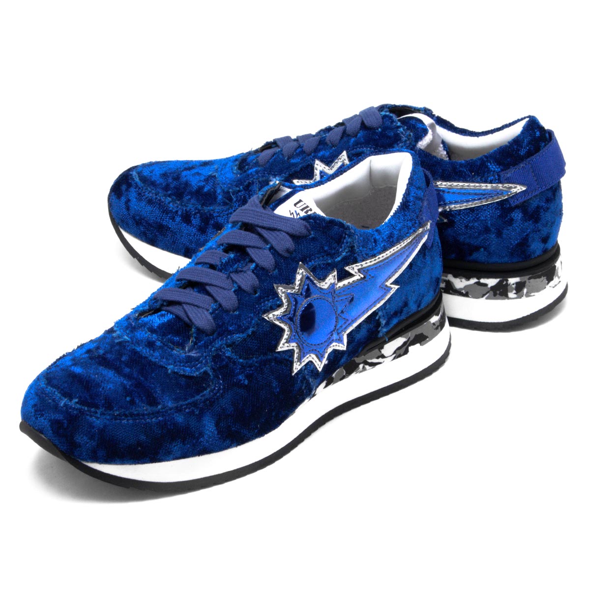 アーバンサン スニーカー/靴 シューズ レディース ラウレ ローカット 迷彩柄 ブルー LAURE 137 URBAN SUN