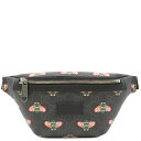 グッチ GUCCI ウエストバッグ ハチ GGスプリーム ウエストバッグ レザー ブラック 675181 定番 人気 美品 【中古】