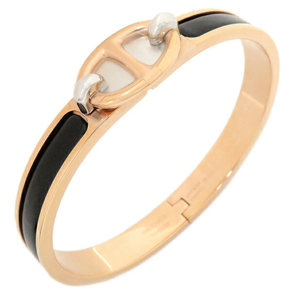 エルメス HERMES ブレスレット エナメルブレスレット ミニ クリック シェーヌ ダンクル PM GP ブラック H209000FO01GM レディース【箱】 【中古】のサムネイル