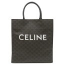 セリーヌ CELINE トートバッグ ラージ バーティカル カバ トリオンフ/トリオンフキャンバス ブラック- レディース ユニセックス 定番 人気 美品 【中古】