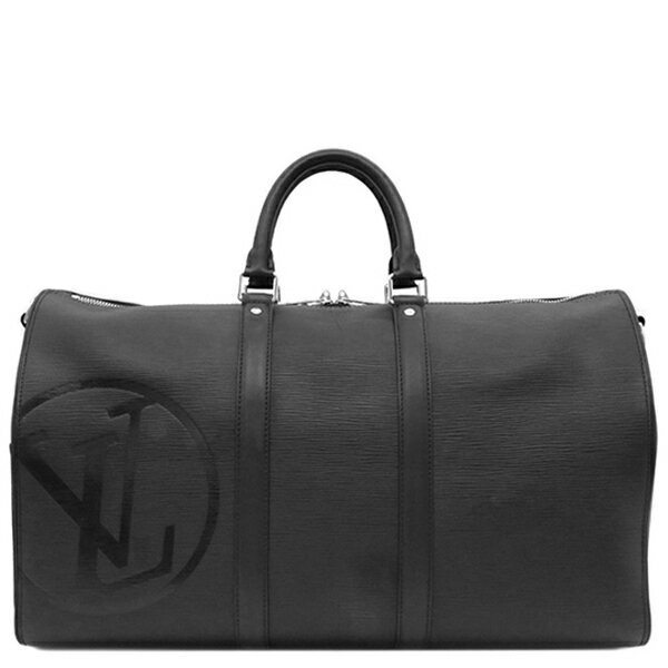 ルイヴィトン ボストンバッグ キーポル バンドリエール 45 エピレザー ブラック 黒 LVサークル イニシャル入り M53303 中古のサムネイル