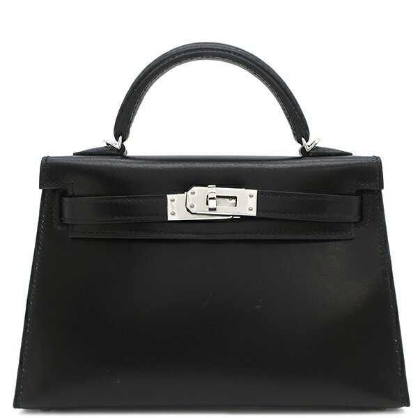 エルメス 2WAYバッグ ミニケリードゥ 外縫い ボックスカーフ ブラック 黒 中古のサムネイル