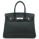 エルメス ハンドバッグ バーキン30 トゴ ブラック 黒 中古