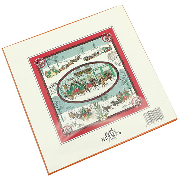 エルメス スカーフ カレ90 CARRE シルク マルチカラー 【The Bull & Mouth Regent's Circus Piccadilly/郵便馬車】未開封 中古