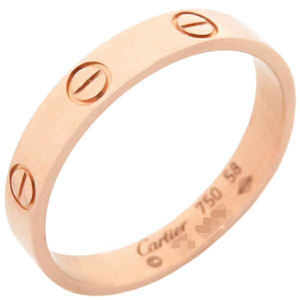 ƥ   ߥ˥֥ K18PG  #58(JP18) LOVE Ring 750 18K PG 18 B40...