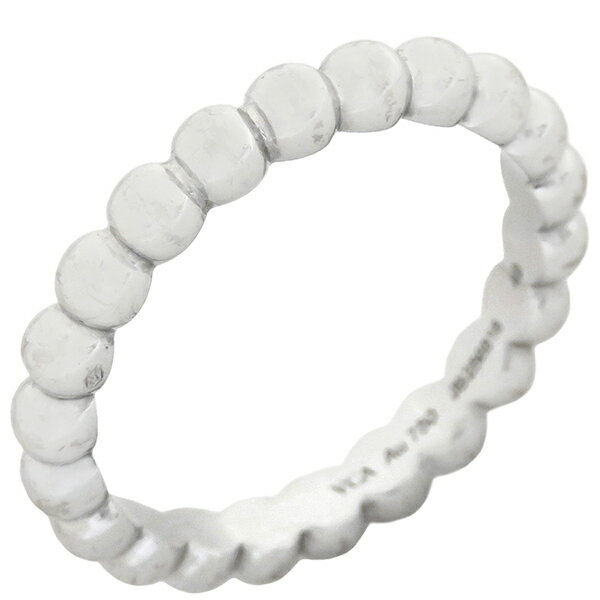 ヴァンクリーフアーペル リング 指輪 ペルレ ゴールドパール ミディアム K18WG シルバー #49(JP9) 750WG 18K VCARN9PC00 中古のサムネイル