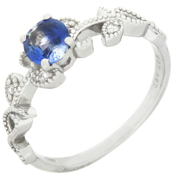 【中古】リング指輪サファイアダイヤ...