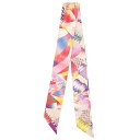 エルメス スカーフ ツイリー シルク マルチカラー未使用【ALL OVER MARBLE/京都マーブル】 中古