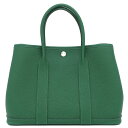 エルメス トートバッグ ガーデンパーティーTPM ネゴンダ グリーン未使用 緑 新刻印 中古