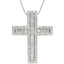 ダミアーニ ネックレス ベルエポック K18WG シルバー ペンダント 750 18金 クロス 十字架 中古