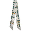 エルメス スカーフ ツイリー シルク マルチカラー 【BOLDUC AU CARRE/ボルデュック チェック】 中古