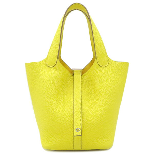 エルメス ハンドバッグ ピコタンロックPM トリヨンクレマンス イエロー 黄色 中古