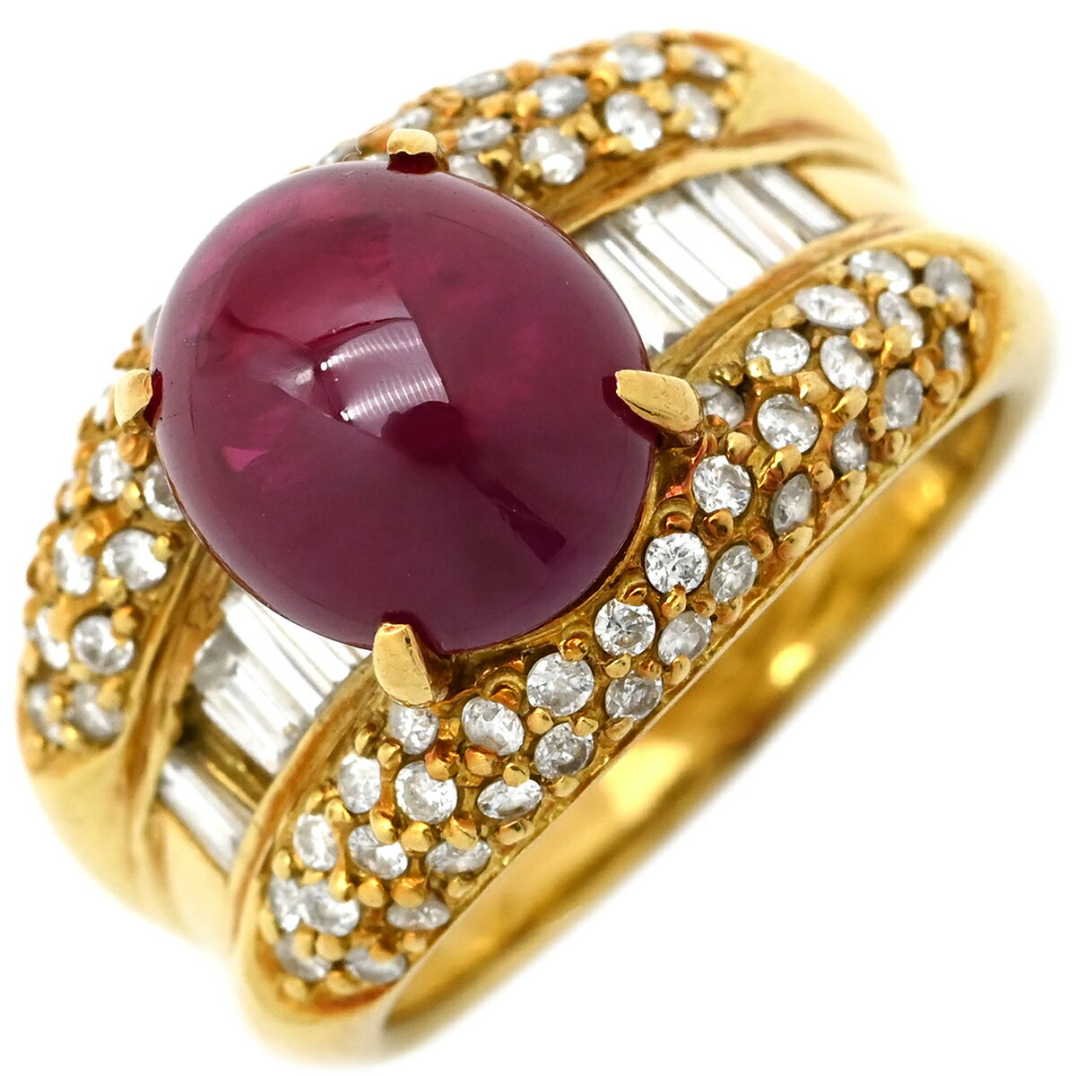 【中古】リング指輪ルビーダイヤリン...