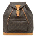 ルイヴィトン リュック・デイパック モンスリGM モノグラムキャンバス ブラウン バックパック M51135 中古