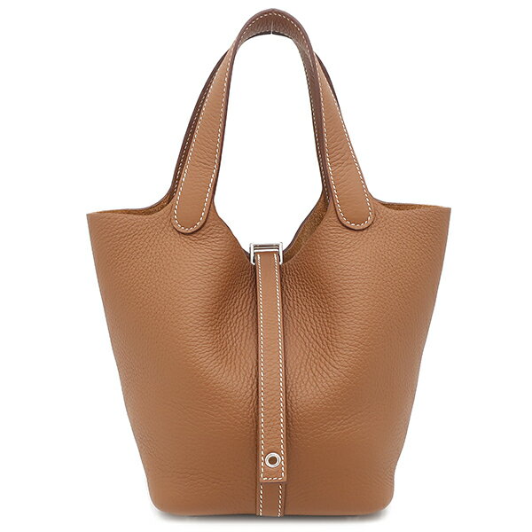 エルメス ハンドバッグ ピコタンロック PM トリヨンクレマンス ブラウン 茶 中古(4)