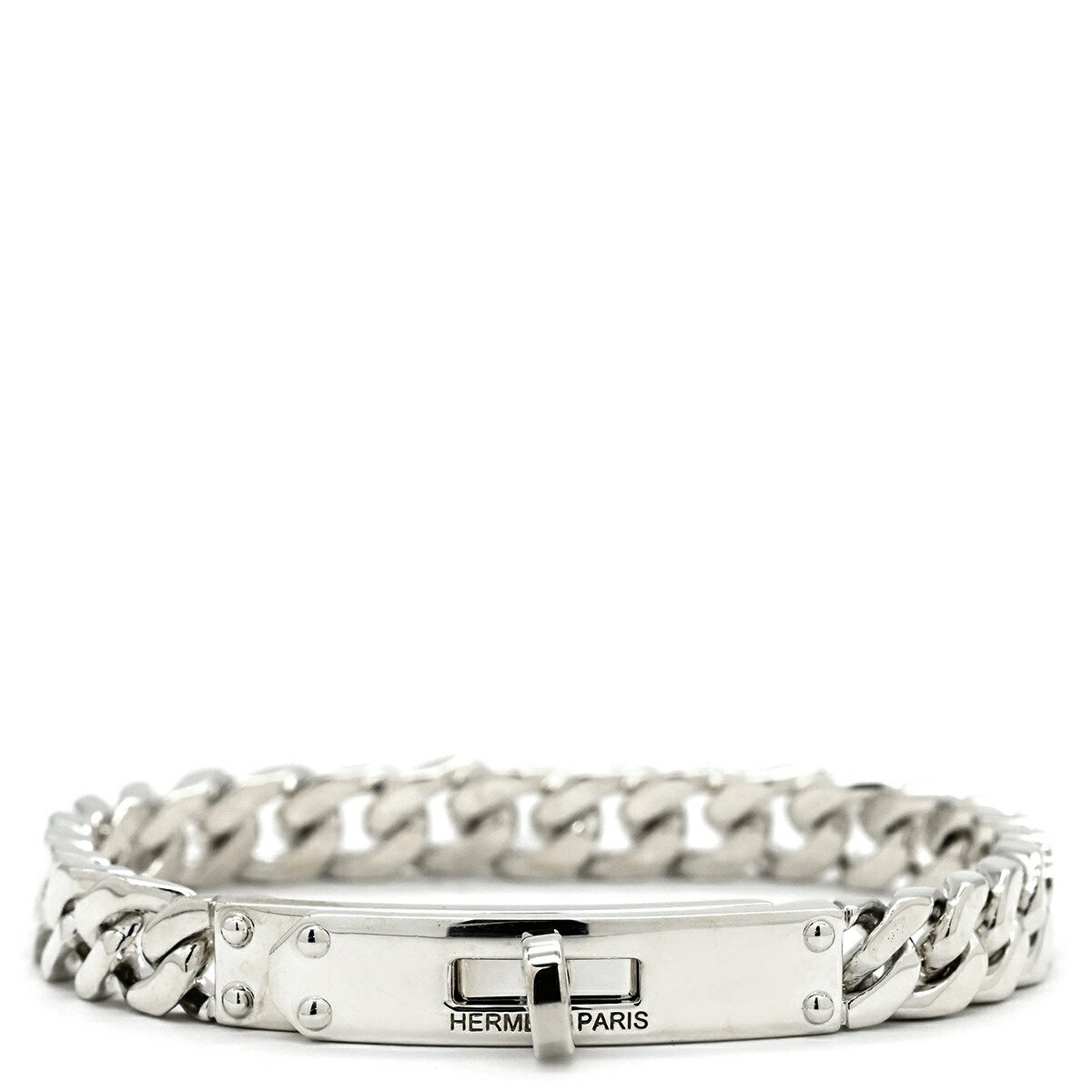 エルメス ブレスレット ケリー グルメット TPM シルバー925 シルバー XS AG925 チェーン H120439B 中古